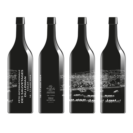 DuckGraphic - Bouteille gravée - Inter sauvetage Cully 2024